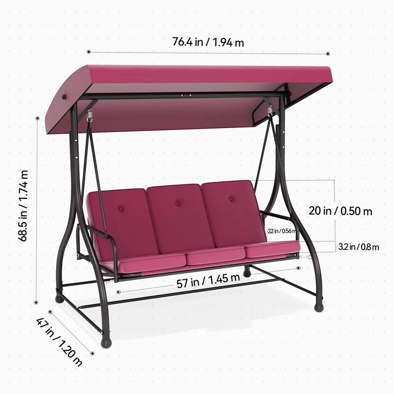 Espaço de Relaxamento Premium ao Ar Livre para Três - Elegância e Conforto Incomparáveis!